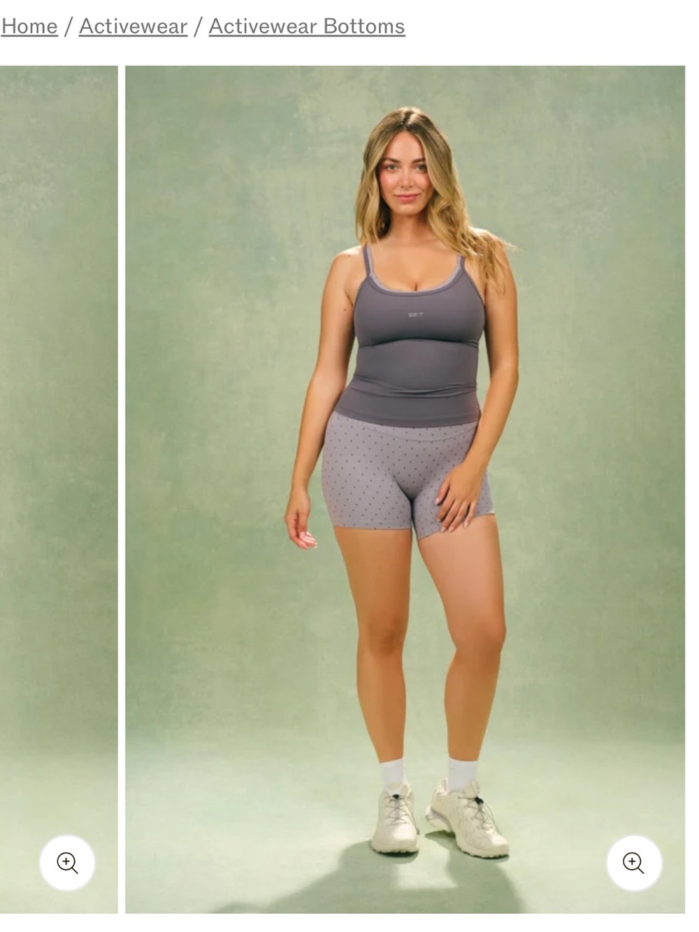 NWT SET ACTIVE Aeraline Dot Tank & Shorts Set M